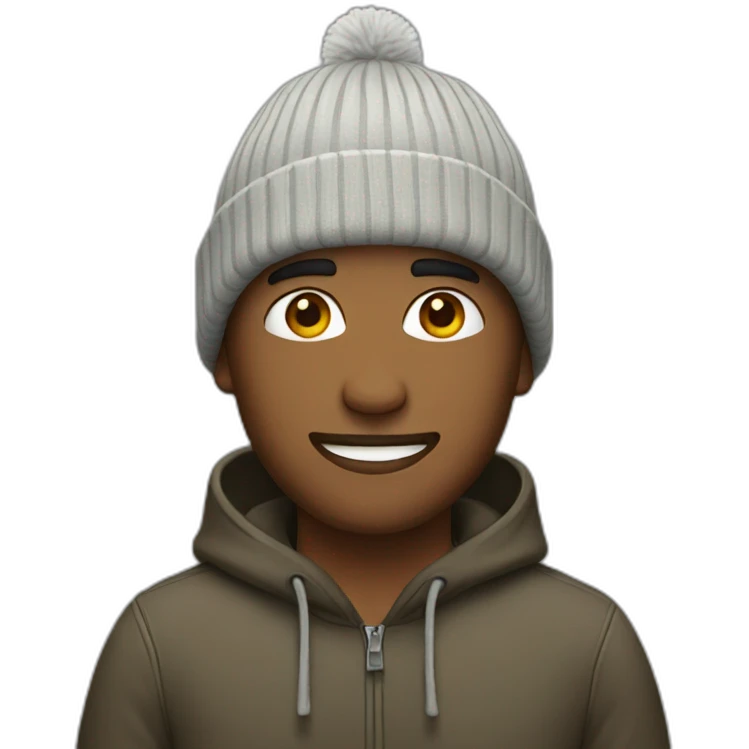 guy with beanie hat emoji