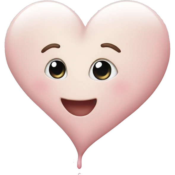 Milky heart emoji