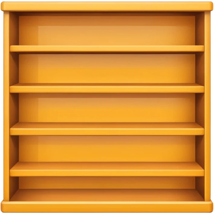 emoji of open magazine, inside the magazine there are illustrated empty shelfs emoji
