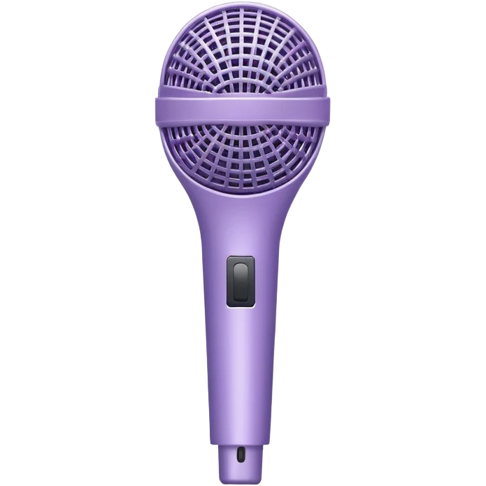pastel purple computer microphone  emoji