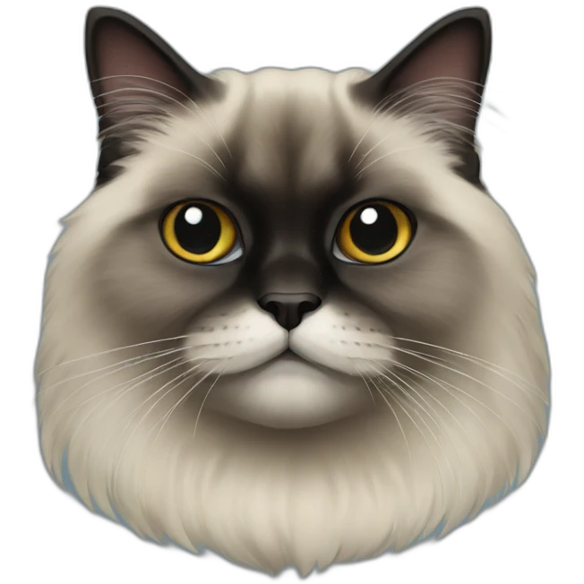 black himalayan cat emoji