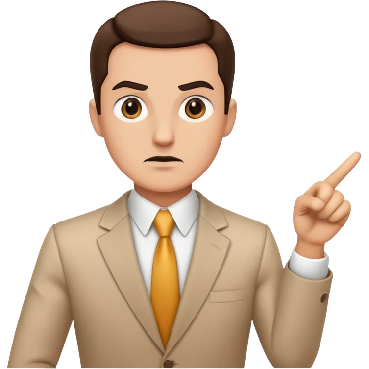 demanding boss pointing at design mockups emoji
