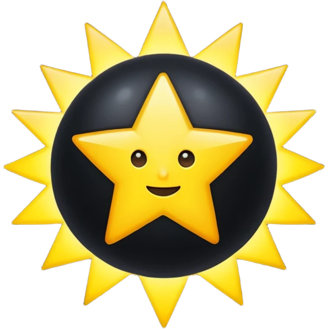 Una estrella negra  emoji