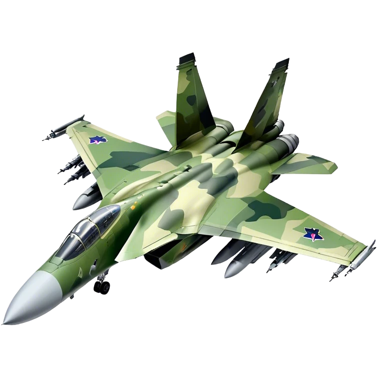 SU-35 Jet - Sukhoi (Model Year: 2020) (Iconic colour: Camouflage green) emoji