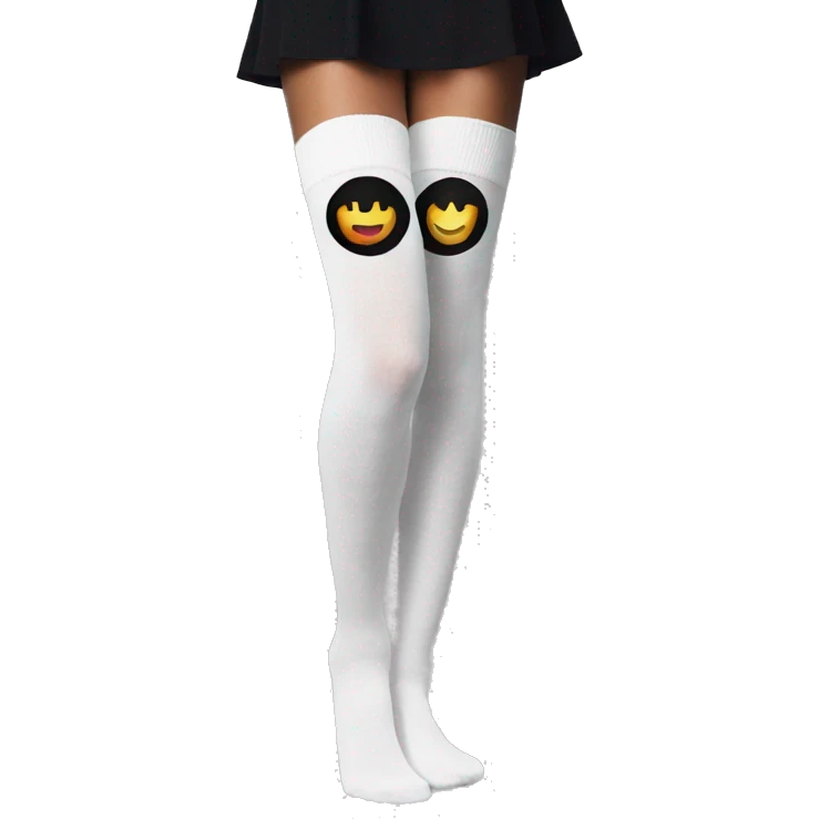 Black over knee socks emoji