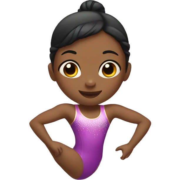 Little girl gymnastics  emoji