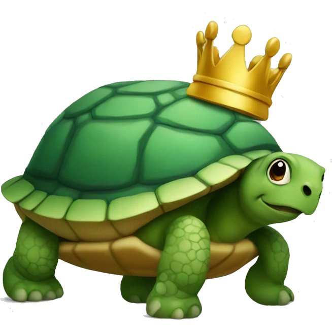Turtle with a crown  emoji