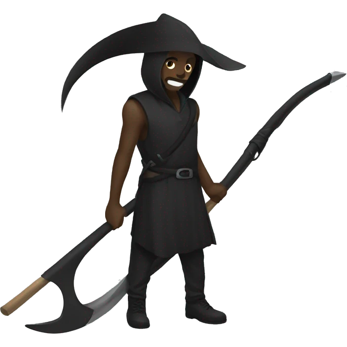 black scythe emoji
