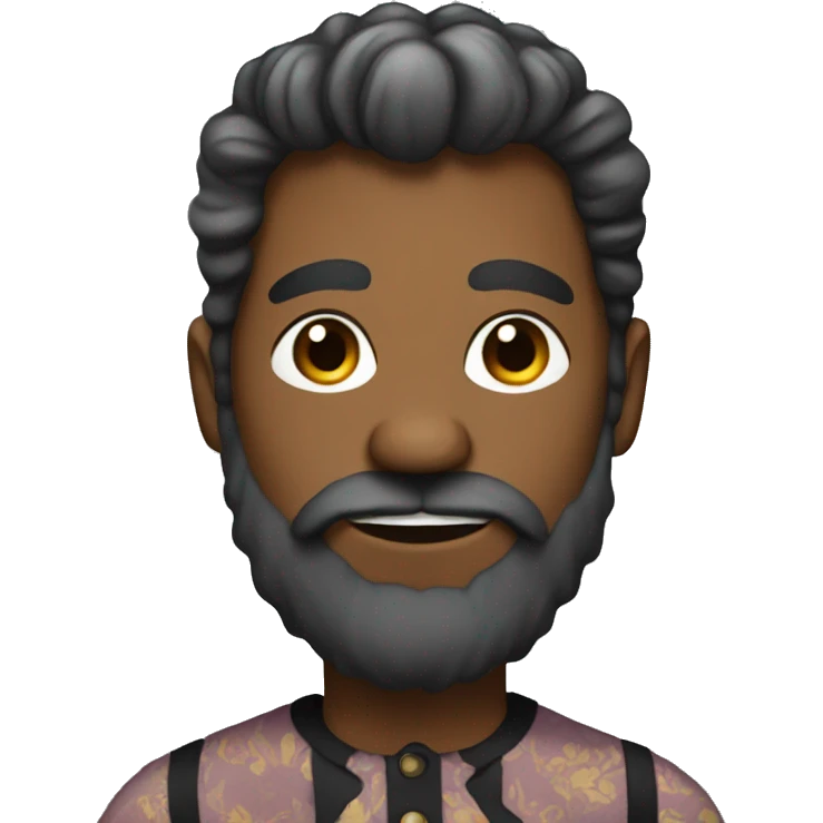 hairy man in a dress emoji