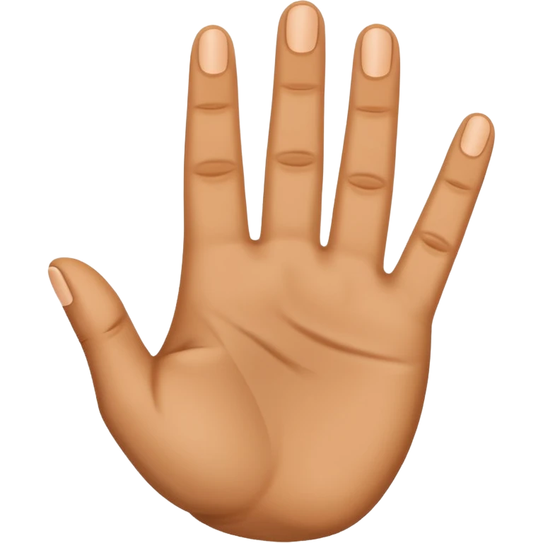 Three fingers up of a hand    emoji