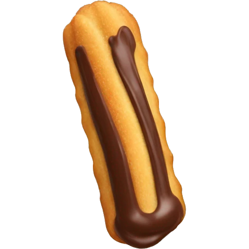 Dipped chocolate churro emoji
