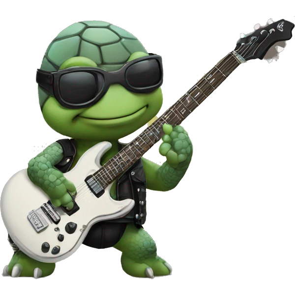 Punk rock turtle band  emoji