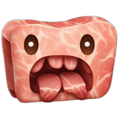 cartoon meat on bone emoji