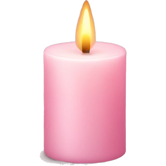 light pink candle emoji