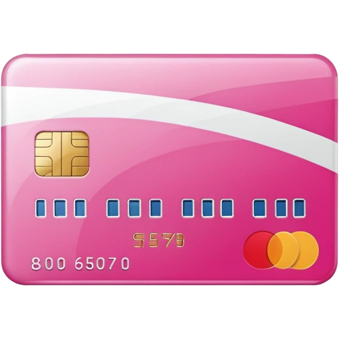mix pink and white bank and credit card emoji