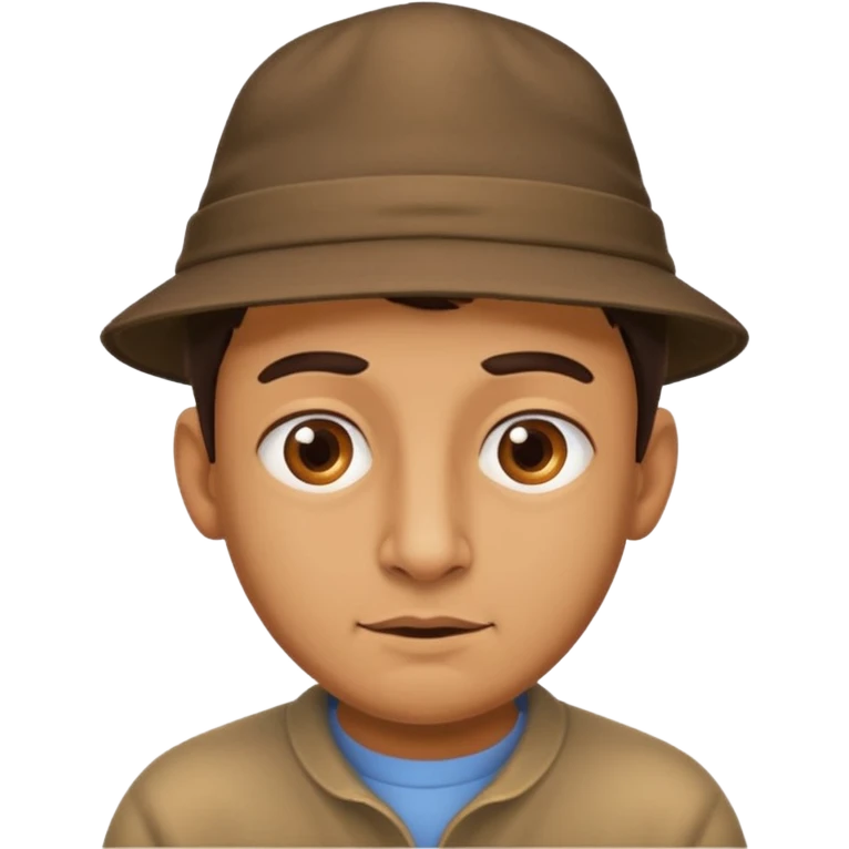 an ugly guy with an admiring look on hisface emoji