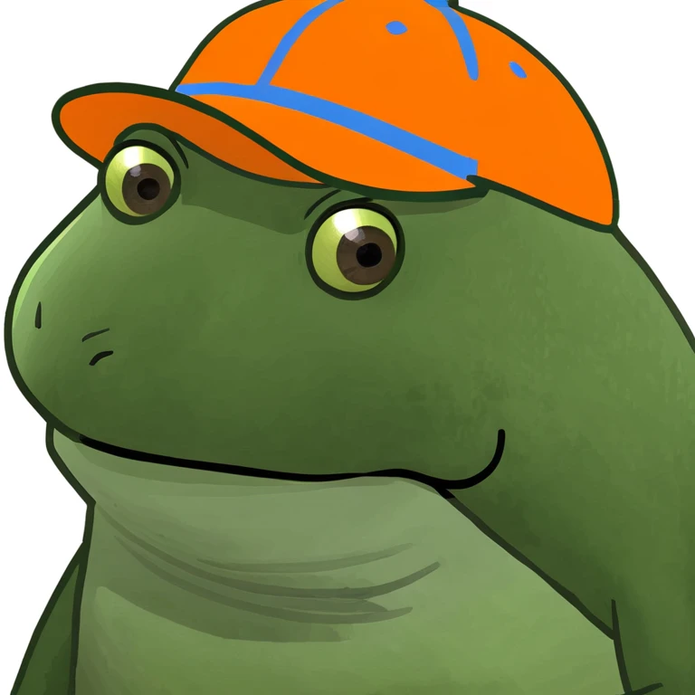 bufo with orange cap emoji