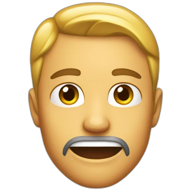 sharp jawline on a normal iphone emojie emoji