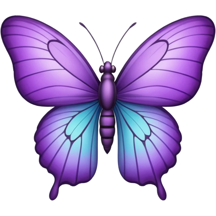 Emoji de mariposa lila emoji