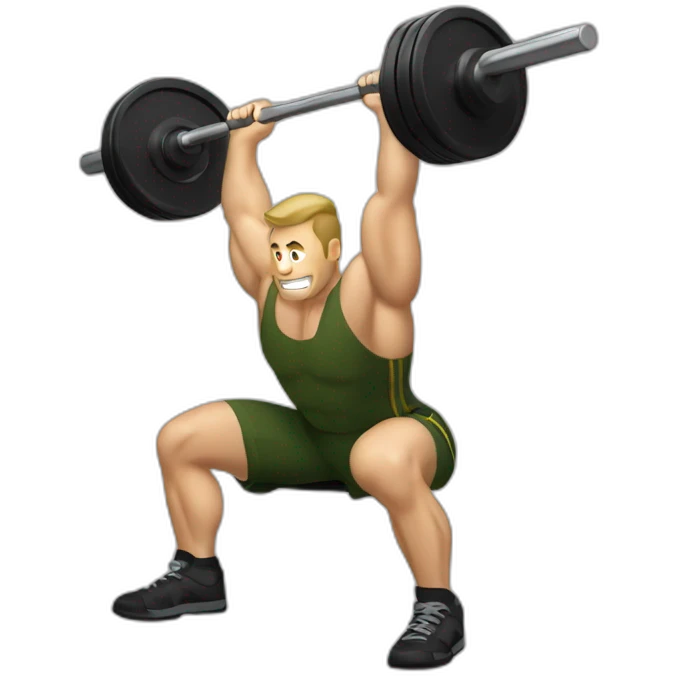 Barbell Military Press emoji