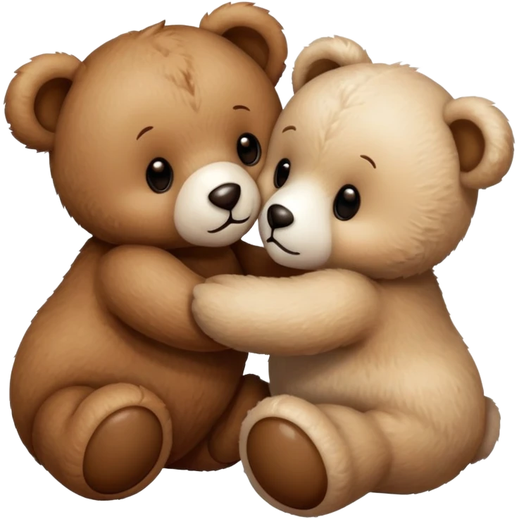 Teddy bears kissing emoji