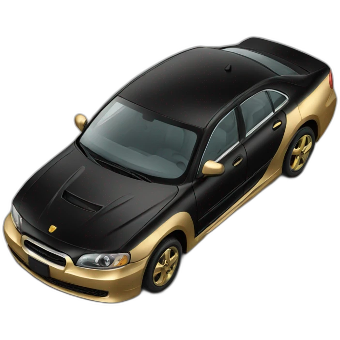 car black gold emoji