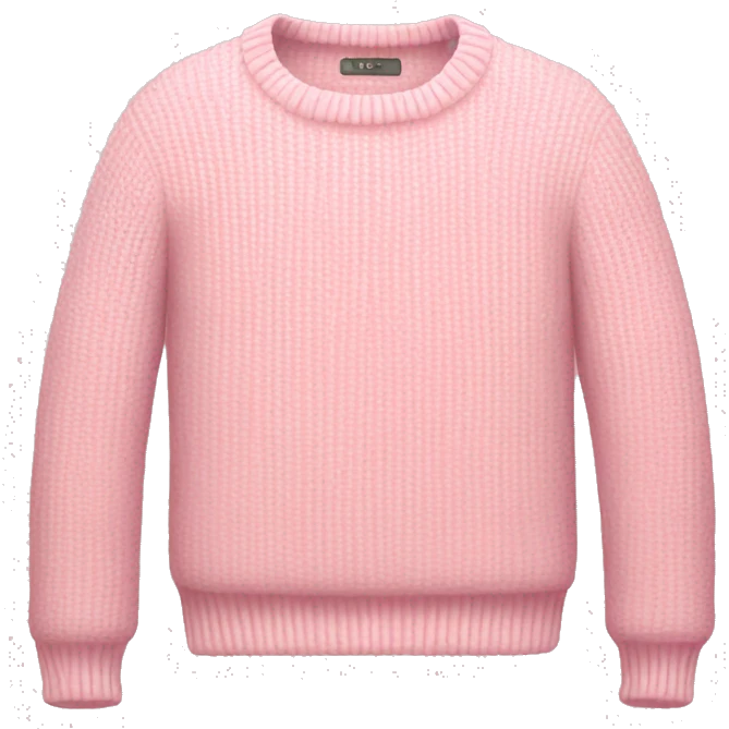 light pink sweater emoji