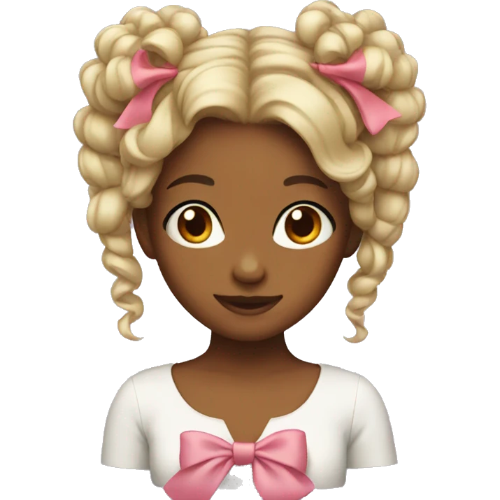 girl with bow on hair emoji