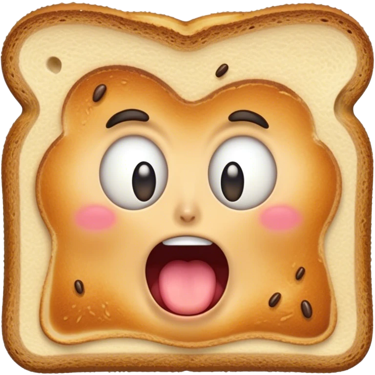 Screaming Toast emoji
