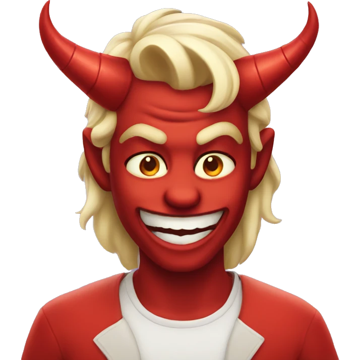 Flirty devil emoji