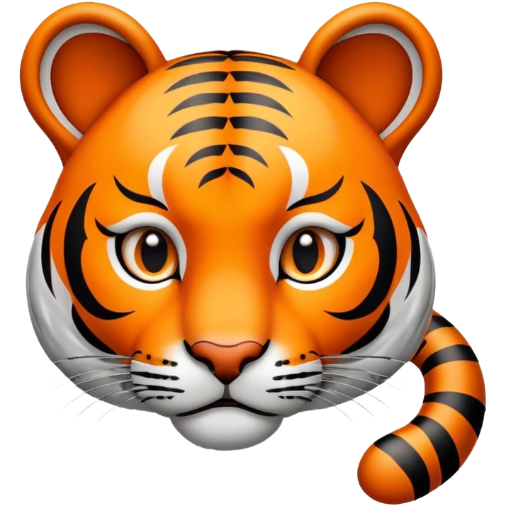 thinking tiger face with question mark for Twitch emote emoji