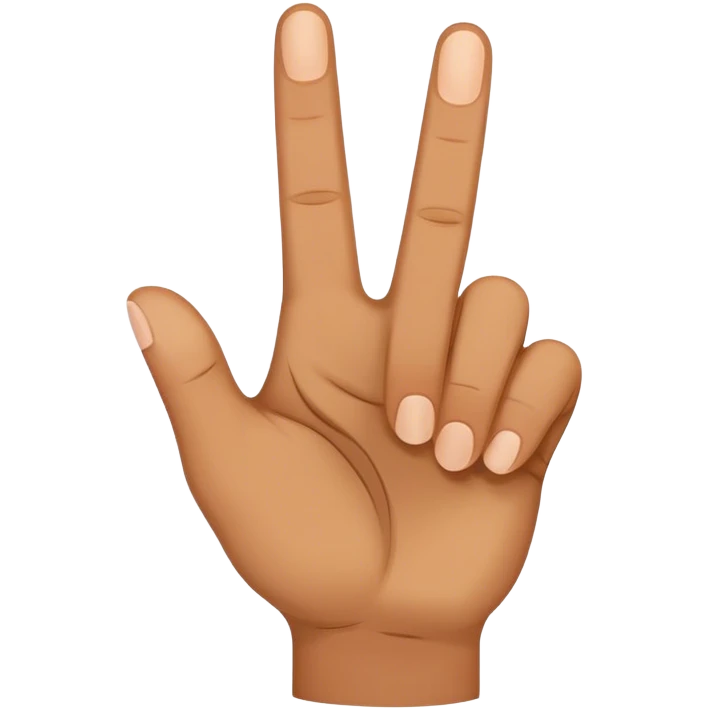Peace sign with the thumb sticking out as well  emoji