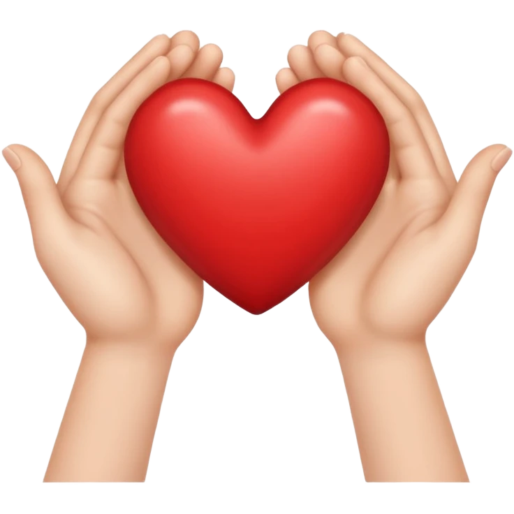 Hand hearts emoji