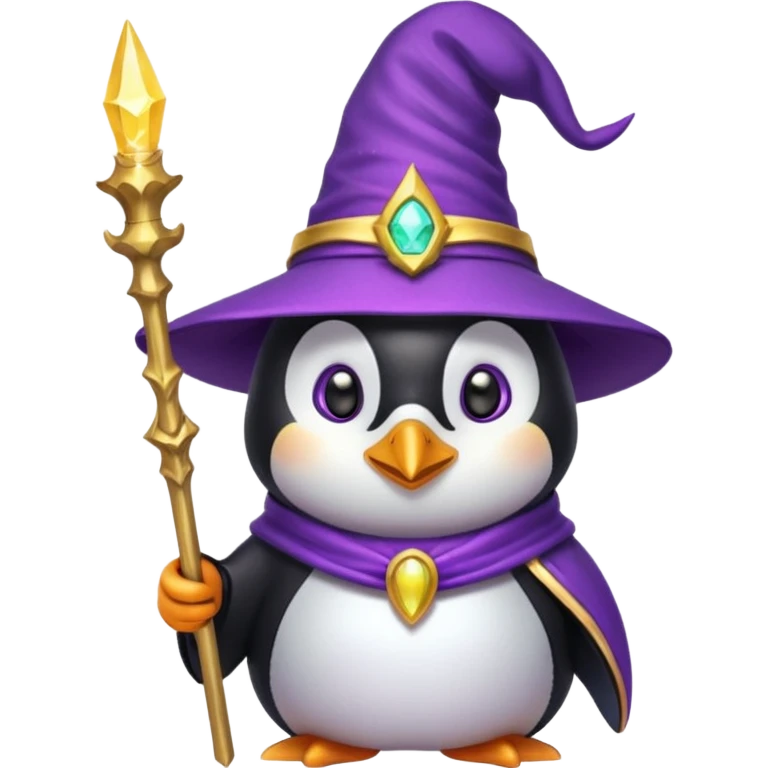 Penguin Wizard emoji