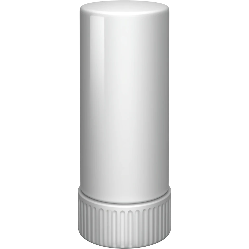 Glue stick in cylinder shape white glue emoji
