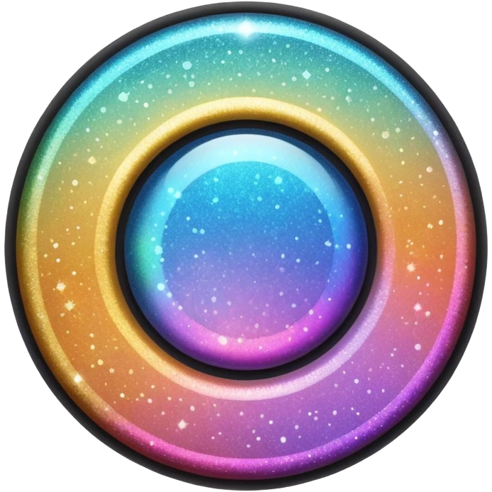 Glitter inner circle emoji