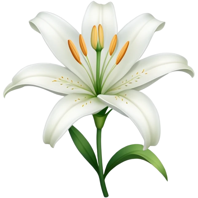 white lily emoji