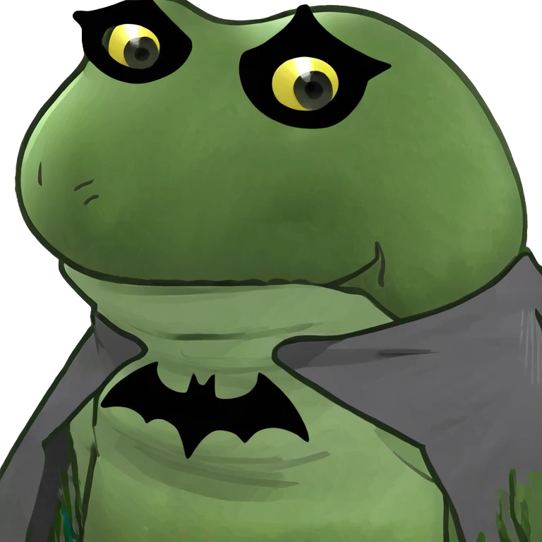 Batman frog emoji