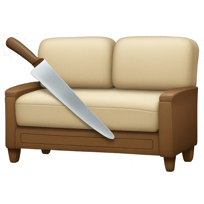 couch being cut in a half emoji