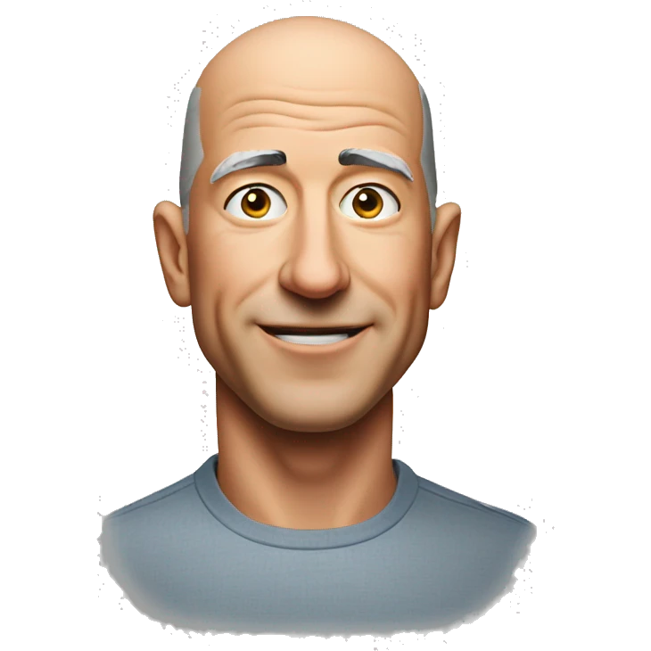 Jeff Bezos runs to the right emoji