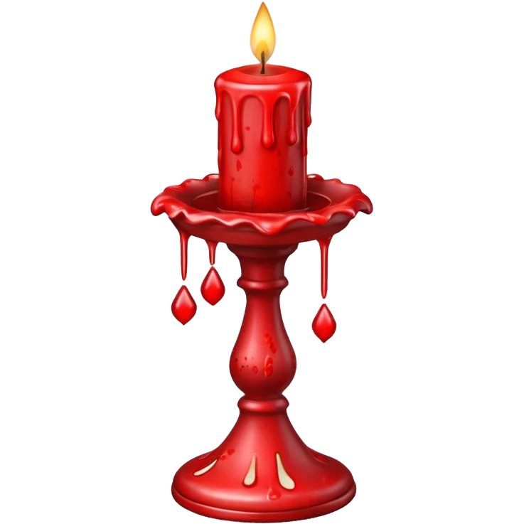 Christmas candle stick emoji