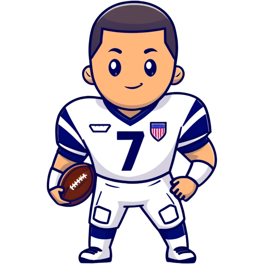 Cristiano Ronaldo as an American football player emoji