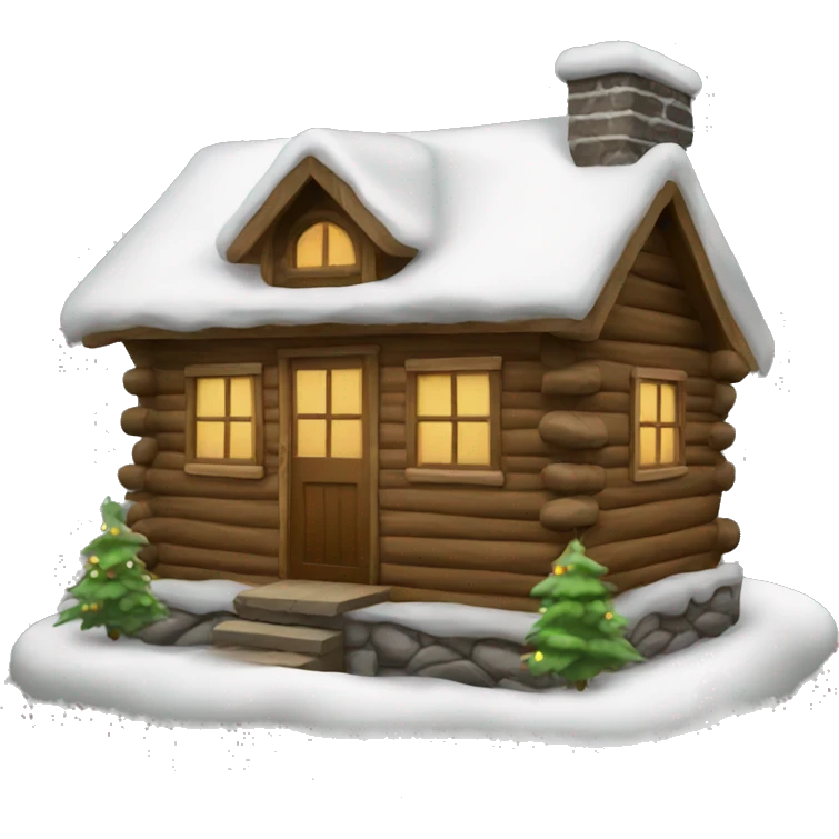 christmas cabin emoji