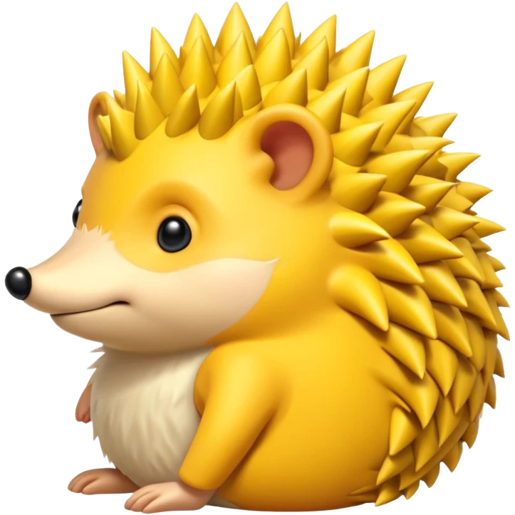 yellow hedgehog groom emoji