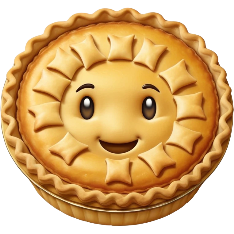 Handsome pie emoji