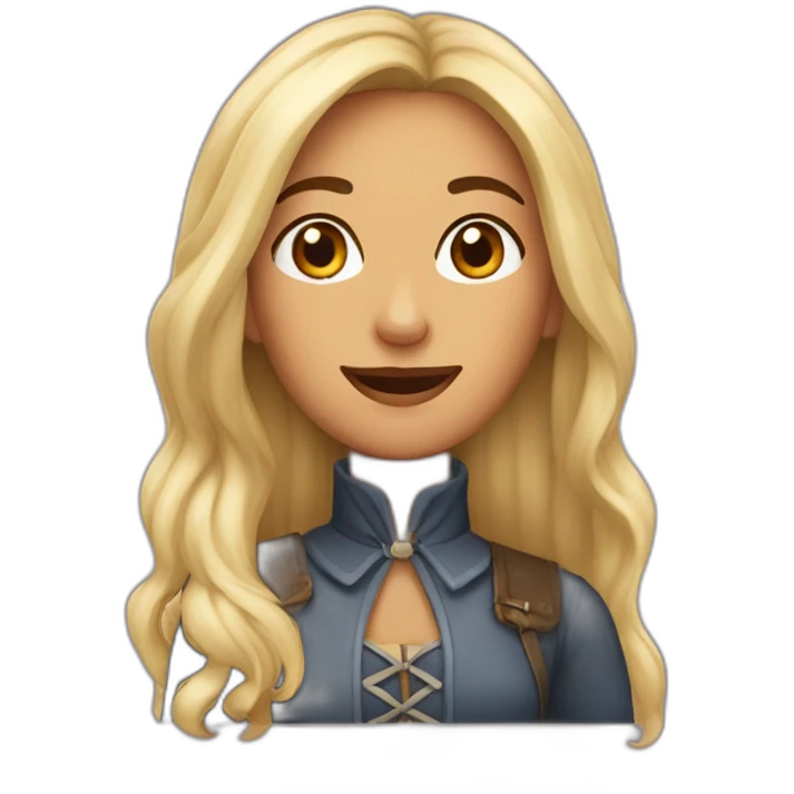 mulher de rabo de cavalo emoji