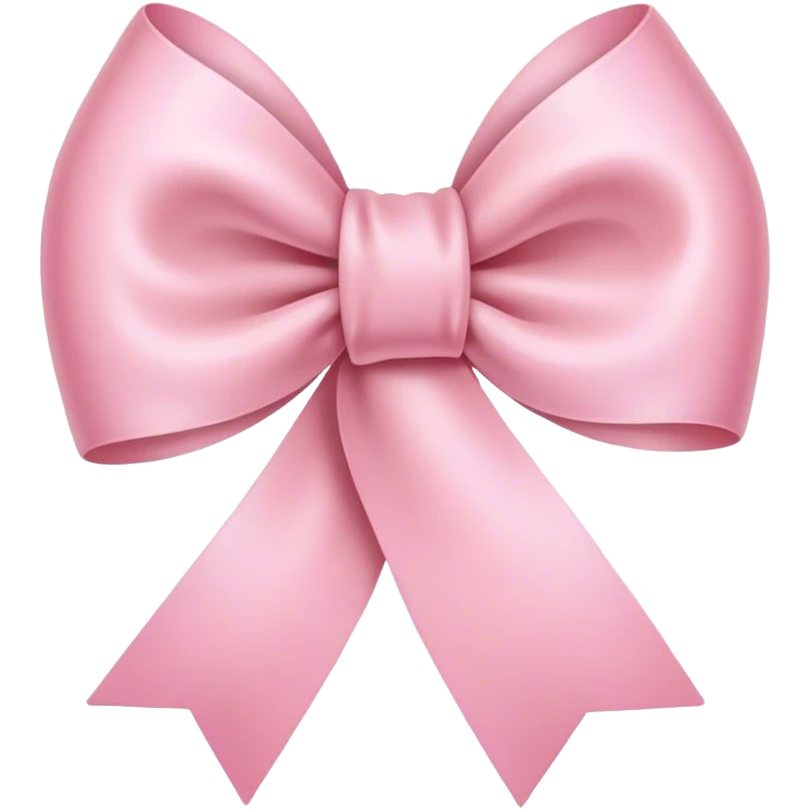 soft pink ribbon emoji