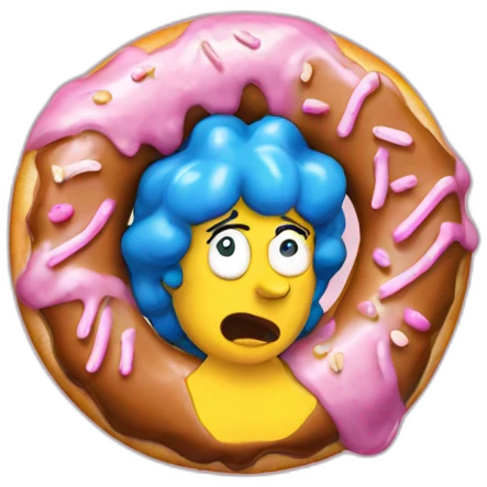 Marge avec jn donuts emoji