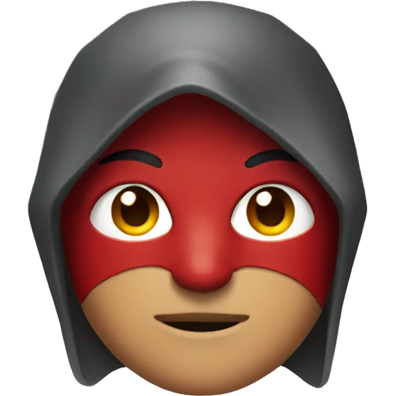 Red hood in apple emoji art style  emoji