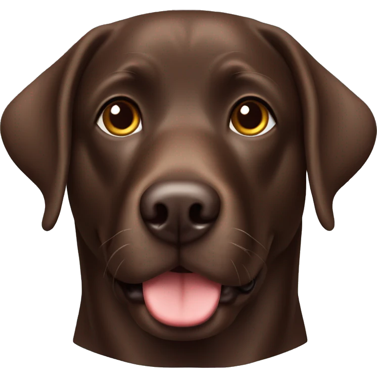 Chocolate Labrador  emoji